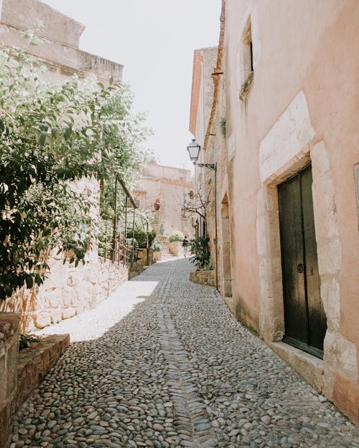 San Gimignano narrow street afternoon light