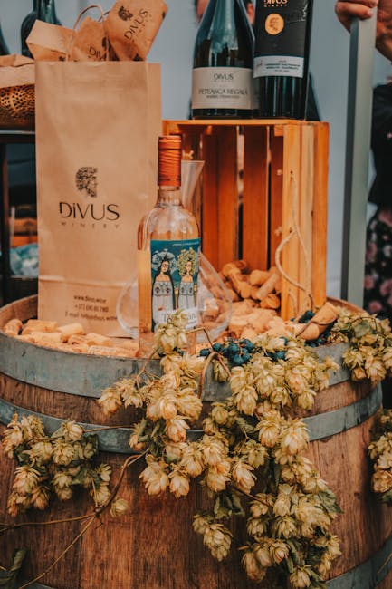 Wine bottles packed for travel in wooden crate